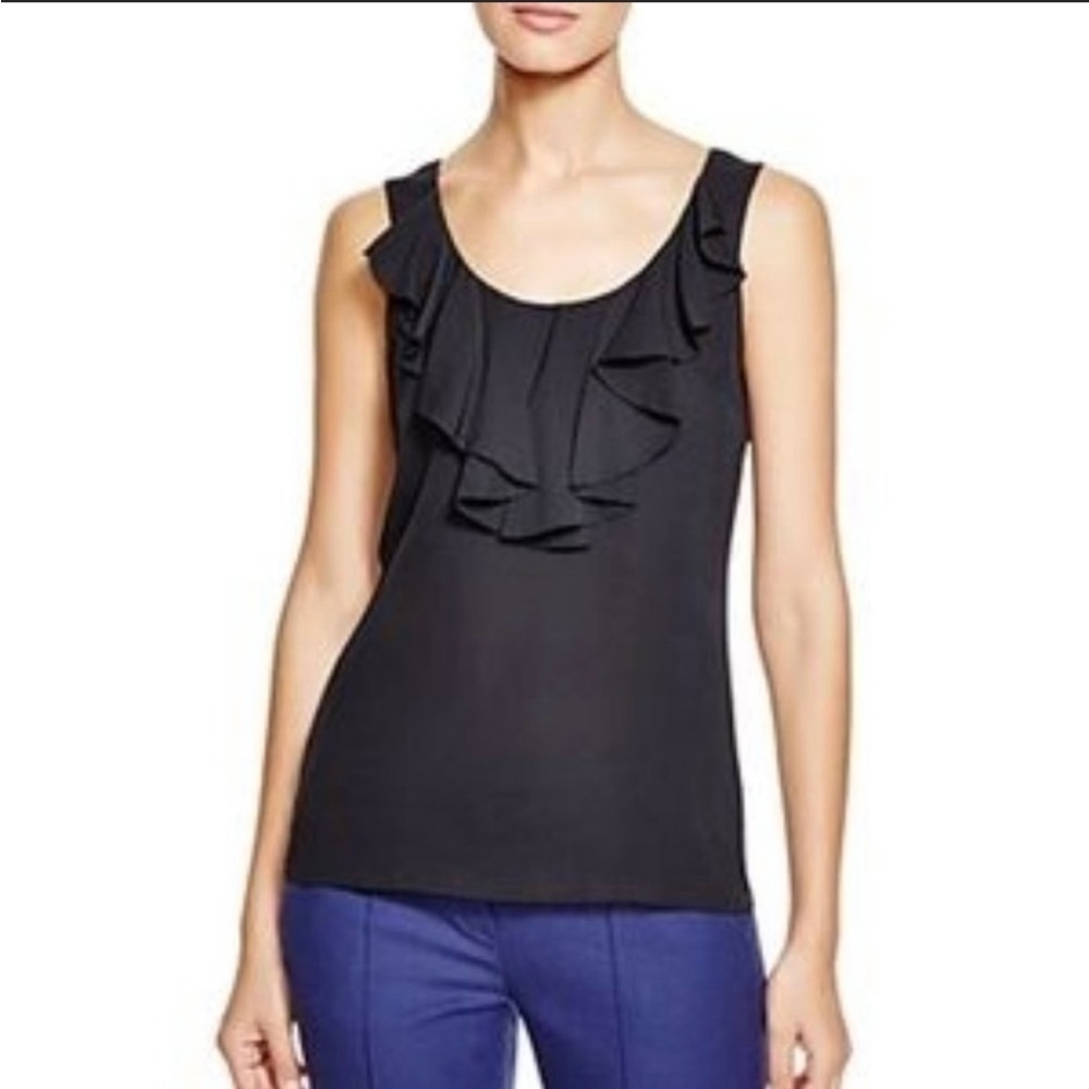 TORY Burch ruffle Alva silk shirt sz 2
